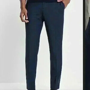 Express Navy Slim Fit Dress Pants
